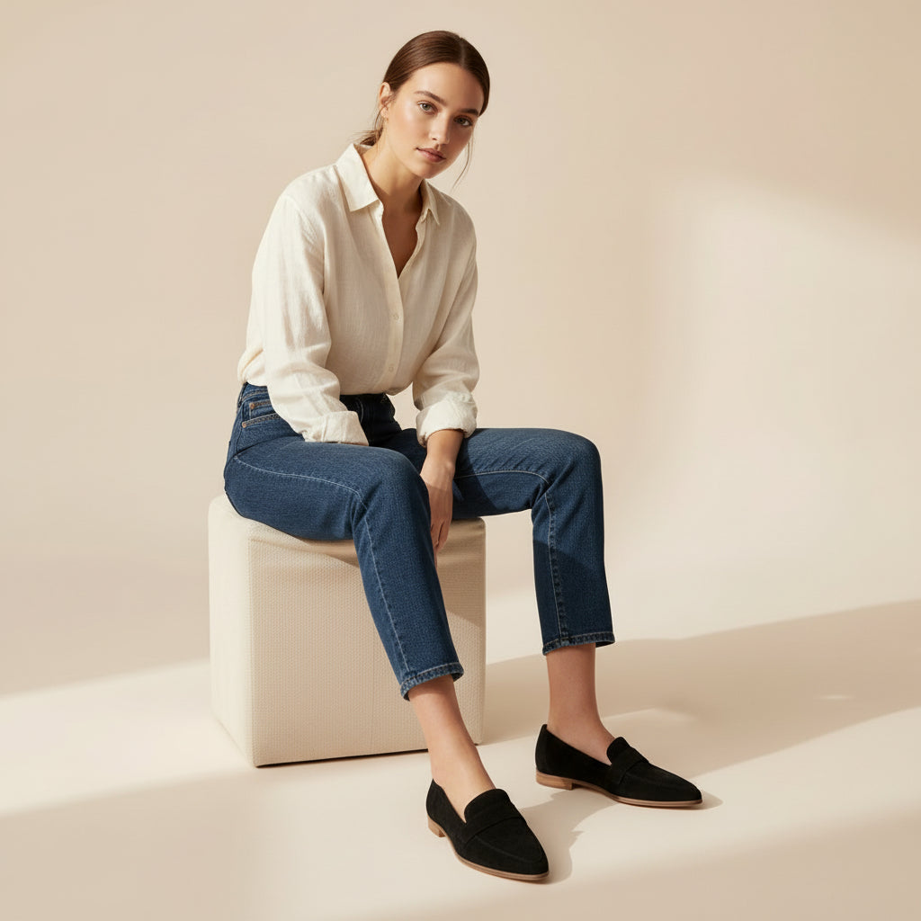 Rauvain | Mocassins Femme À Bout Pointu – Élégance Rétro et Confort Quotidien