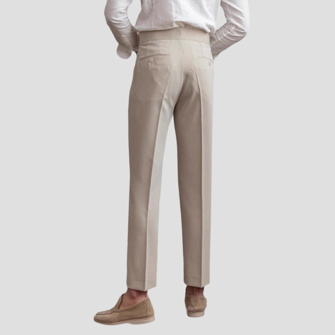 Rauvain | Pantalon Tailleur Slim Fit À Pinces Pour Homme