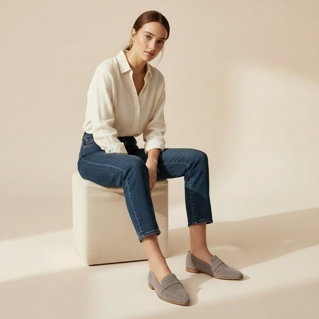 Rauvain | Mocassins Femme À Bout Pointu – Élégance Rétro et Confort Quotidien