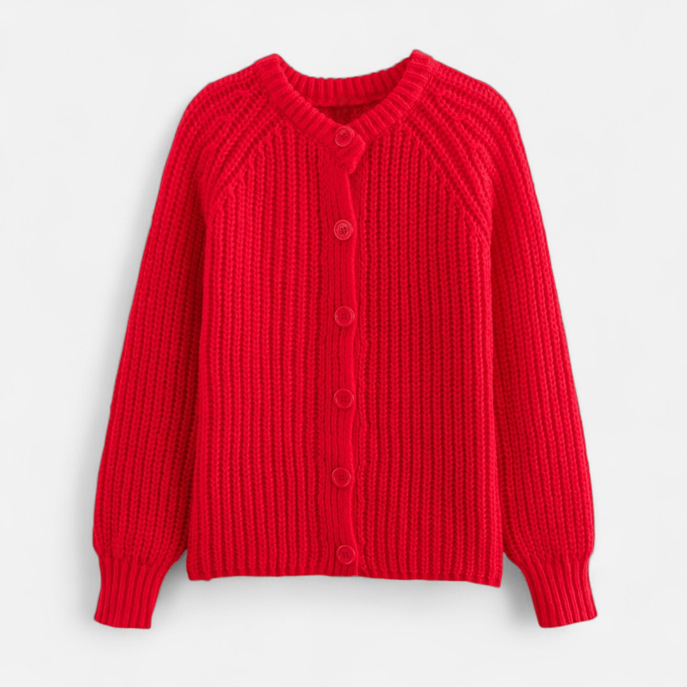 Rauvain | Cardigan En Maille À Col Rond Pour Femme – Grâce Vintage et Élégance