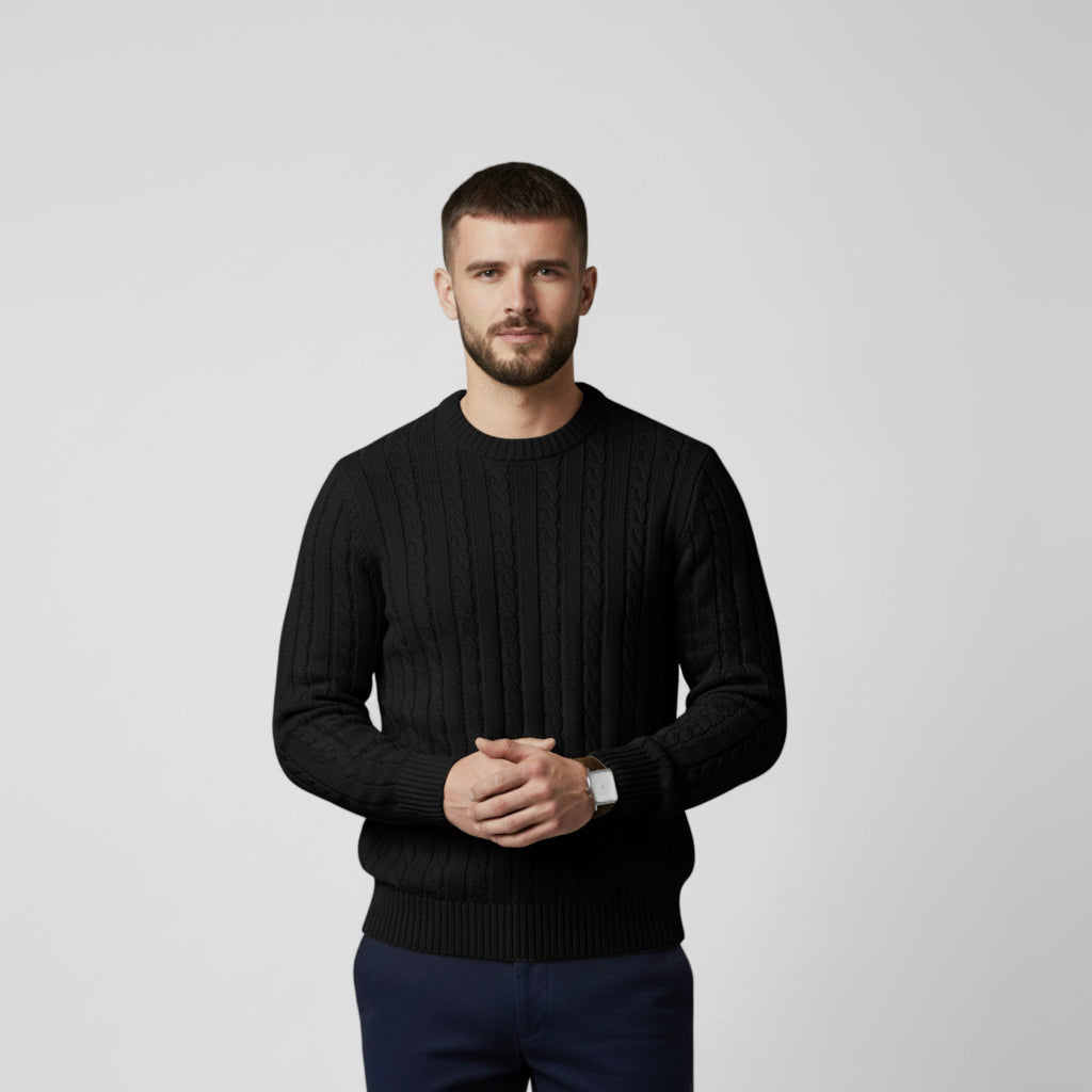 Rauvain | Pull En Coton Mélangé Pour Homme – Style Intemporel À Col Rond