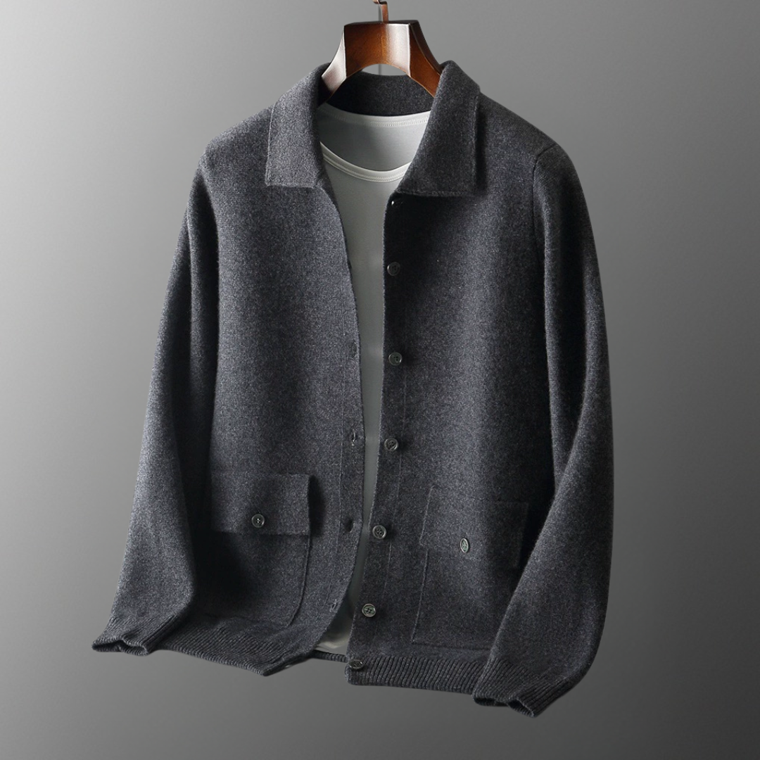 Rauvain | Cardigan Classique En Cachemire Pour Homme – Élégance Intemporelle