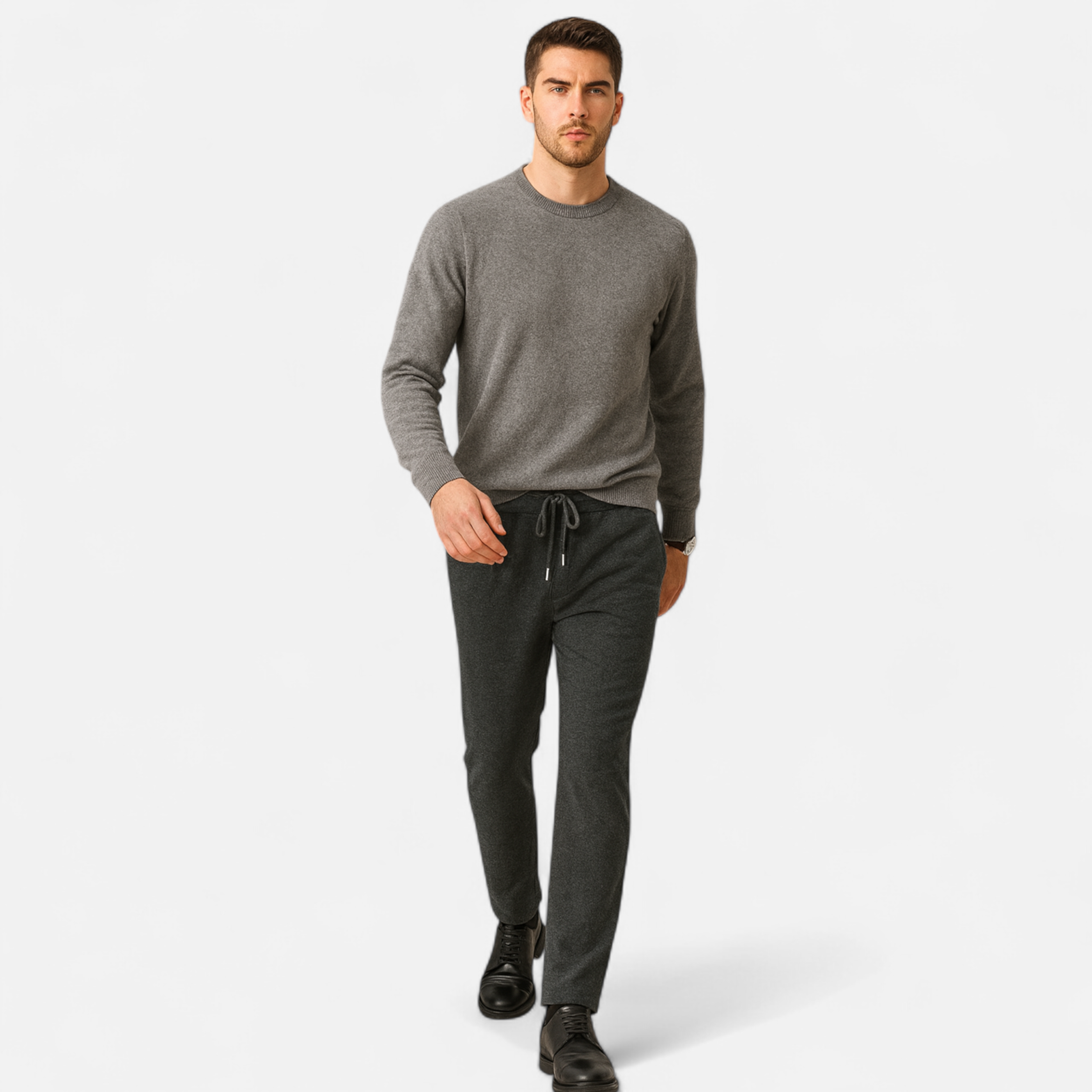 Rauvain | Pantalon Tricoté En Laine Mérinos Pour Homme