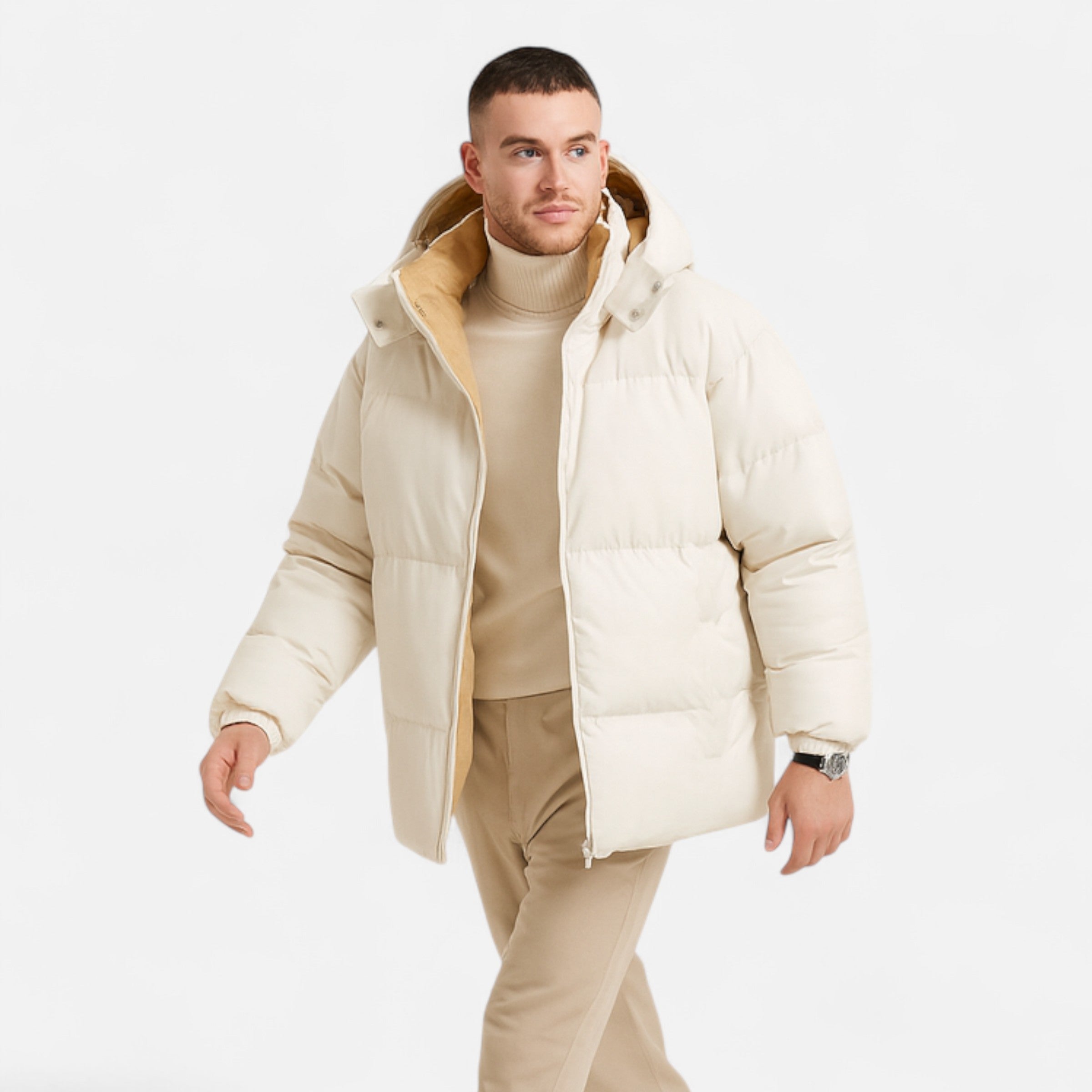 Rauvain | Veste Matelassée À Capuche Amovible Pour Homme