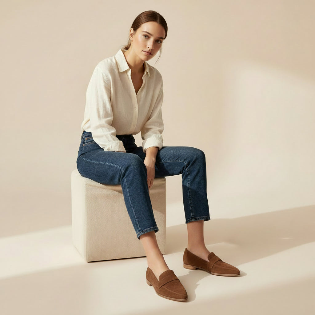 Rauvain | Mocassins Femme À Bout Pointu – Élégance Rétro et Confort Quotidien