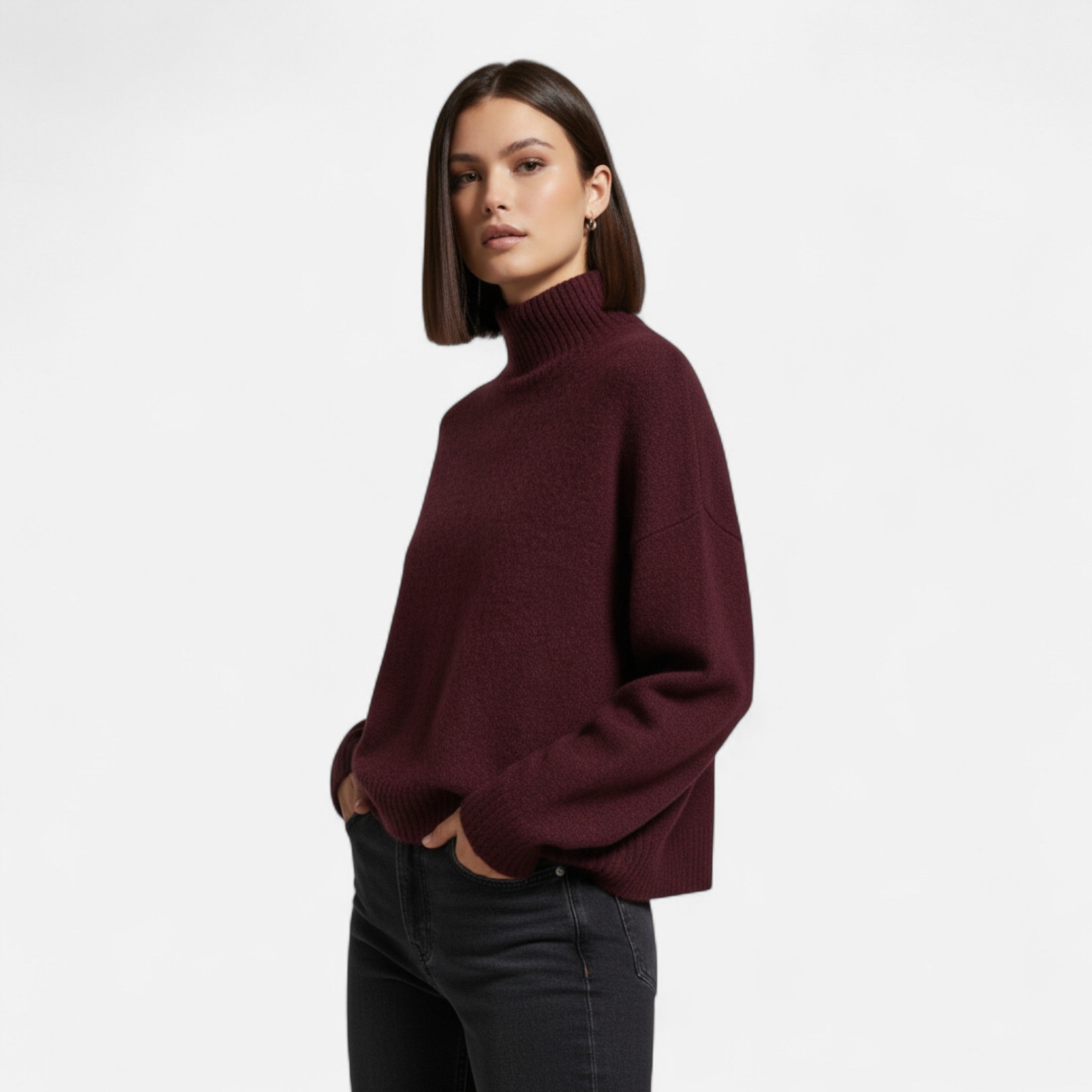 Rauvain | Pull Col Roulé Vintage Pour Femme – Chaleur Hivernale et Élégance Intemporelle