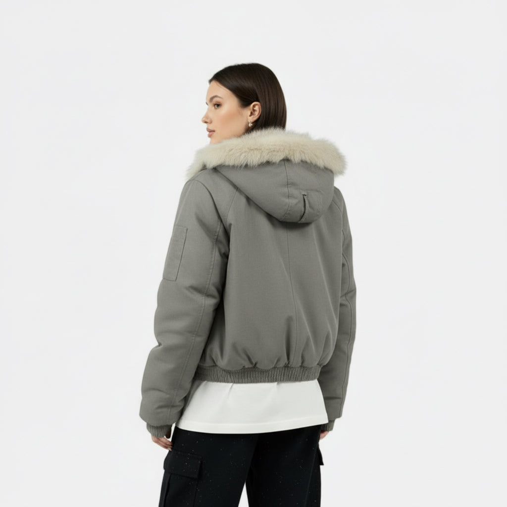 Rauvain | Manteau Vintage À Col En Fourrure Pour Femme – Élégance Intemporelle