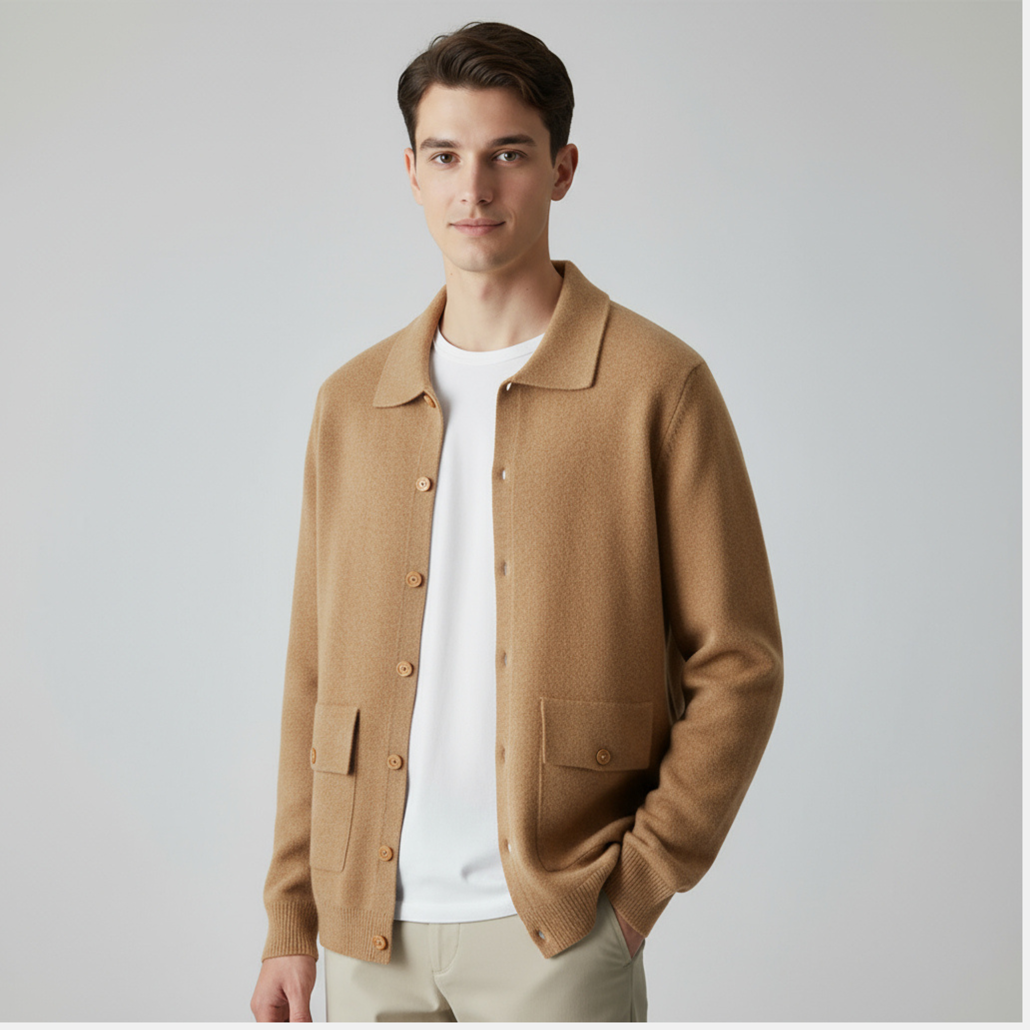 Rauvain | Cardigan Classique En Cachemire Pour Homme – Élégance Intemporelle