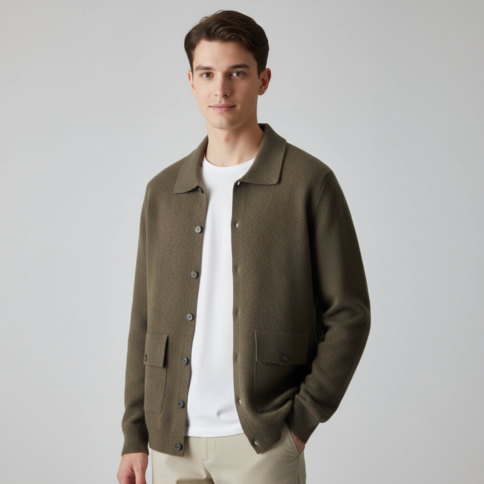 Rauvain | Cardigan Classique En Cachemire Pour Homme – Élégance Intemporelle