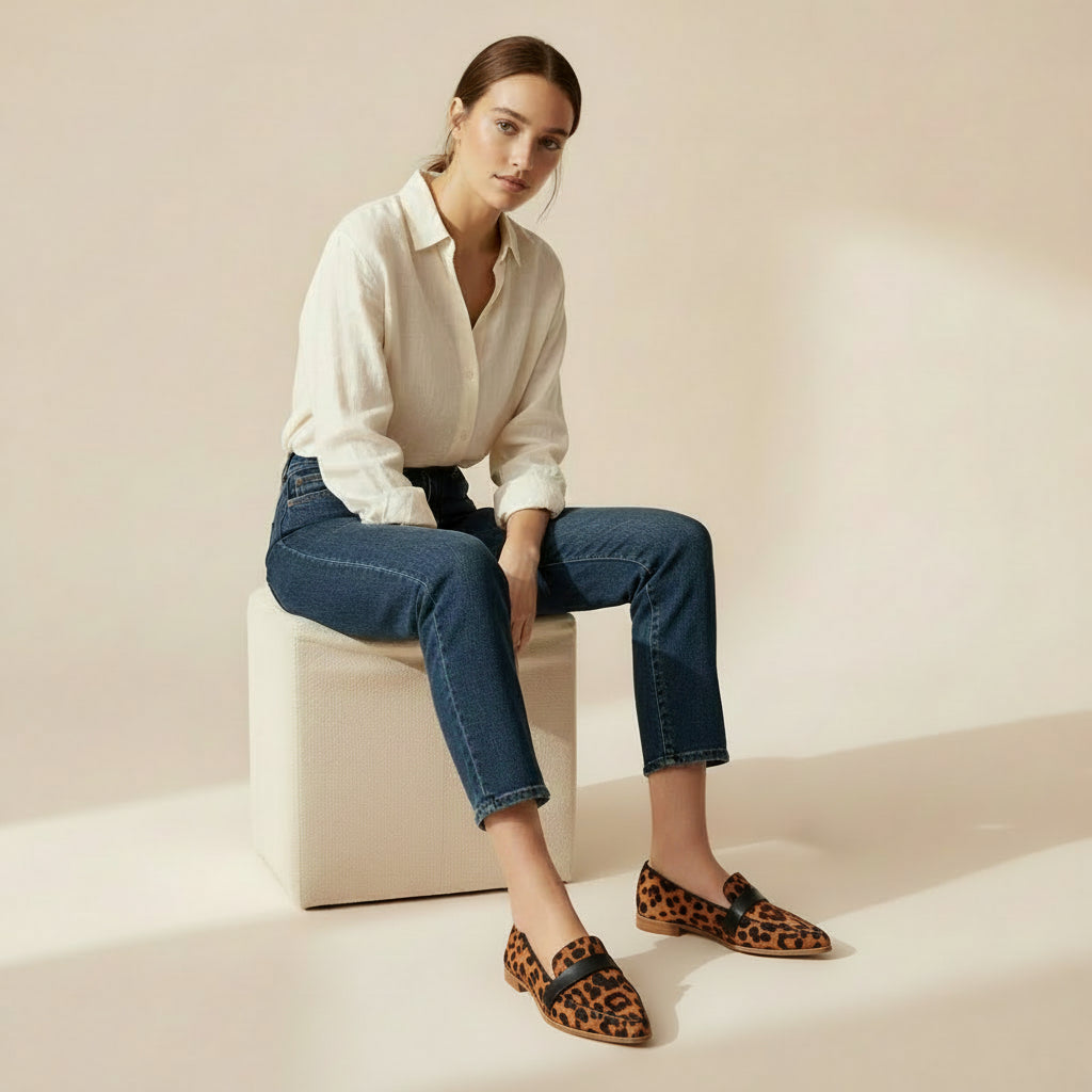 Rauvain | Mocassins Femme À Bout Pointu – Élégance Rétro et Confort Quotidien