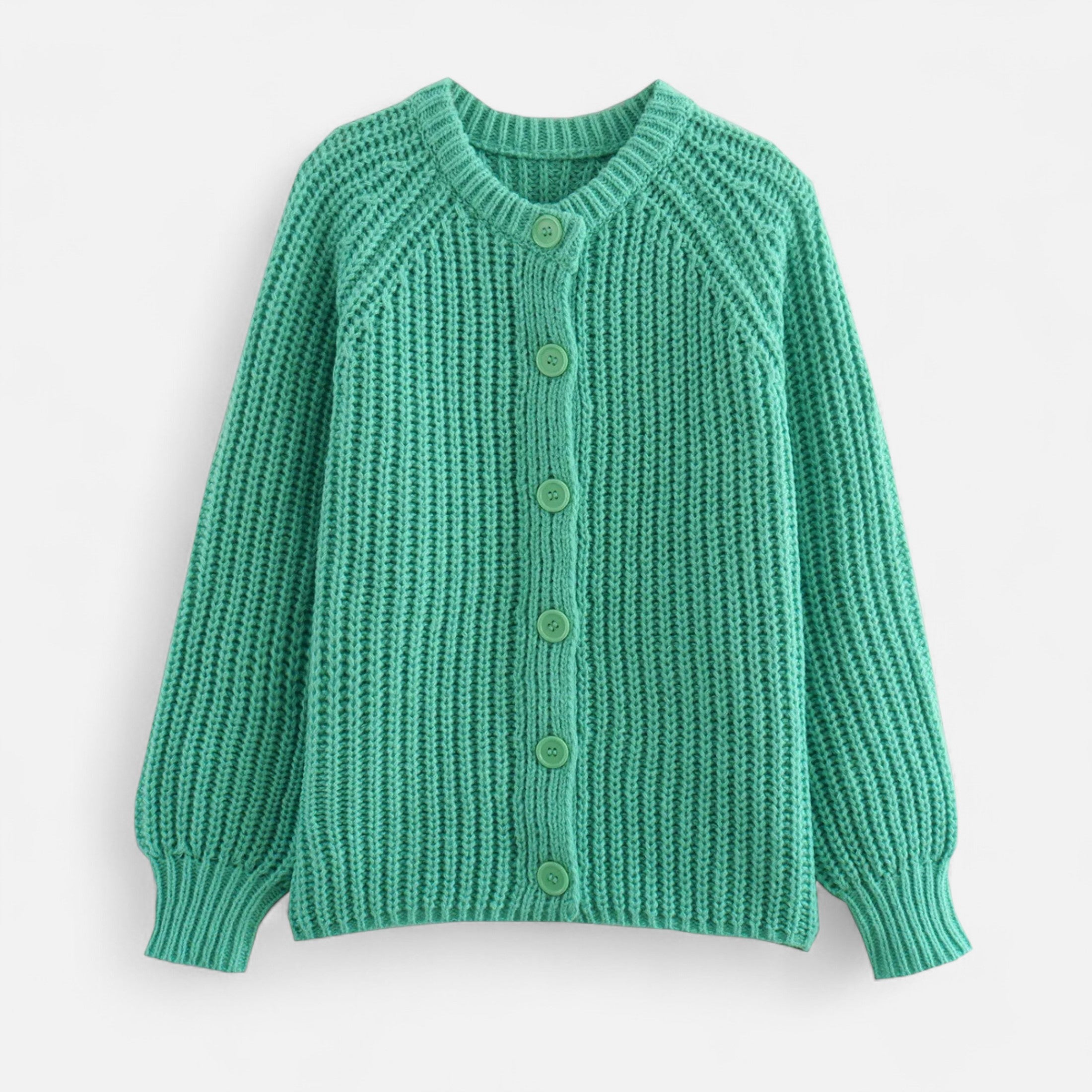 Rauvain | Cardigan En Maille À Col Rond Pour Femme – Grâce Vintage et Élégance